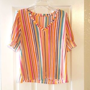 NWOT Colorful blouse